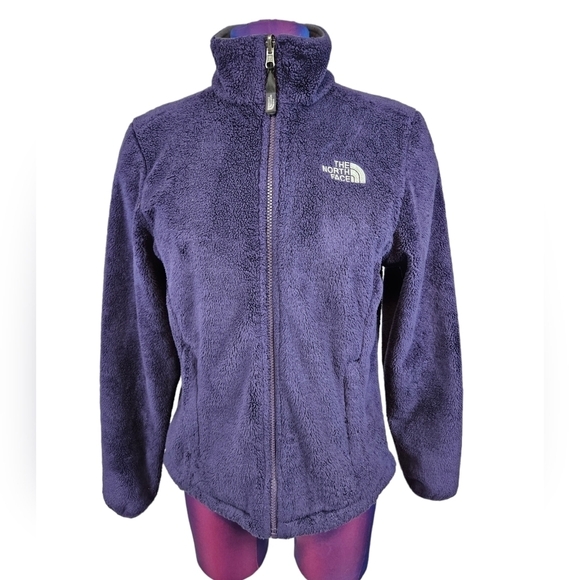 North‎ Face Purple Osito Jacket Fleece Mock Neck Full Zipper Coat Size Small - Picture 1 of 15